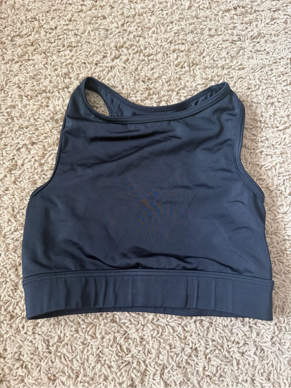 Girls Balera Black Lace-Back Racerback Bralette Top
